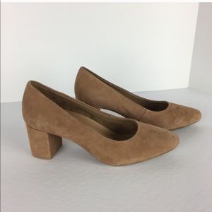 Aerosoles Tan Suede Heels